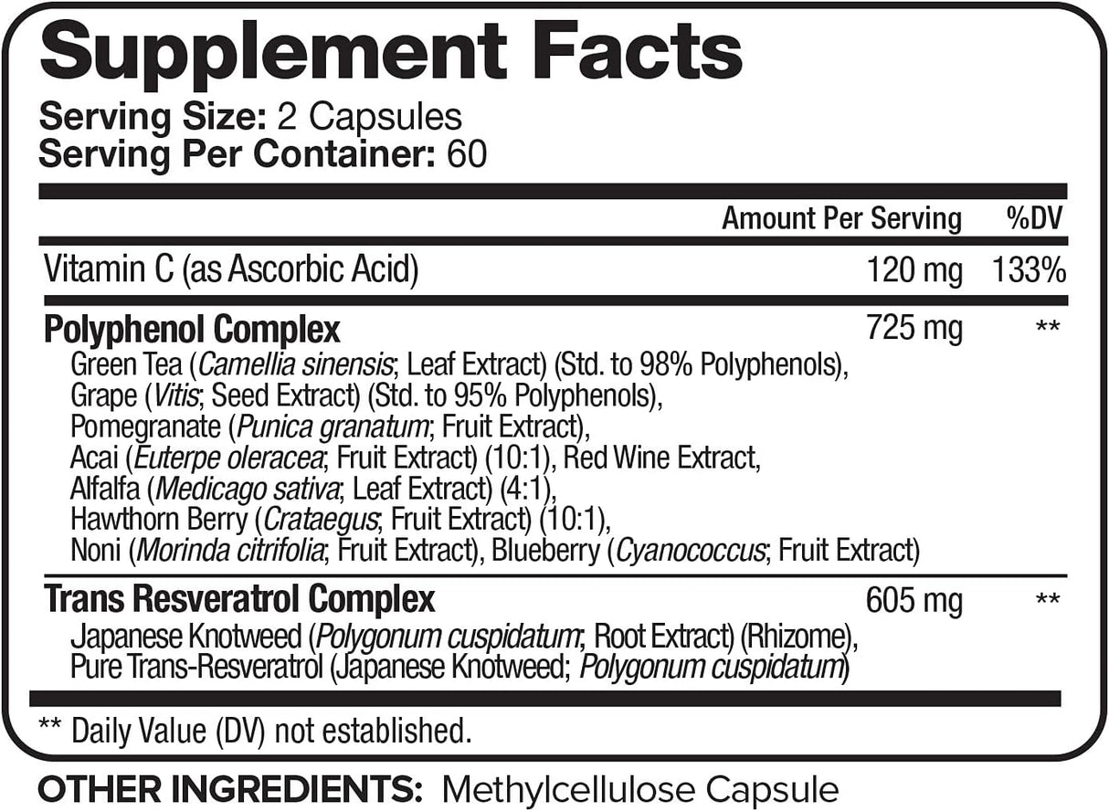 Suplementos Alimenticios antioxidante 120 cápsulas