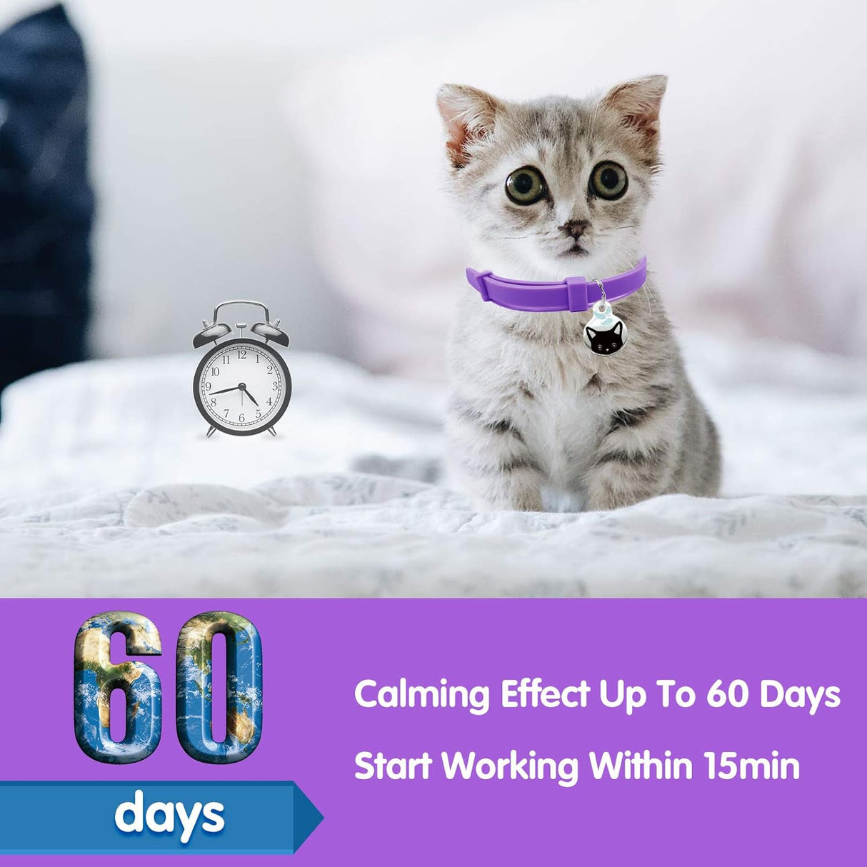 Paquete de 4 collares calmantes para gatos Rinetics