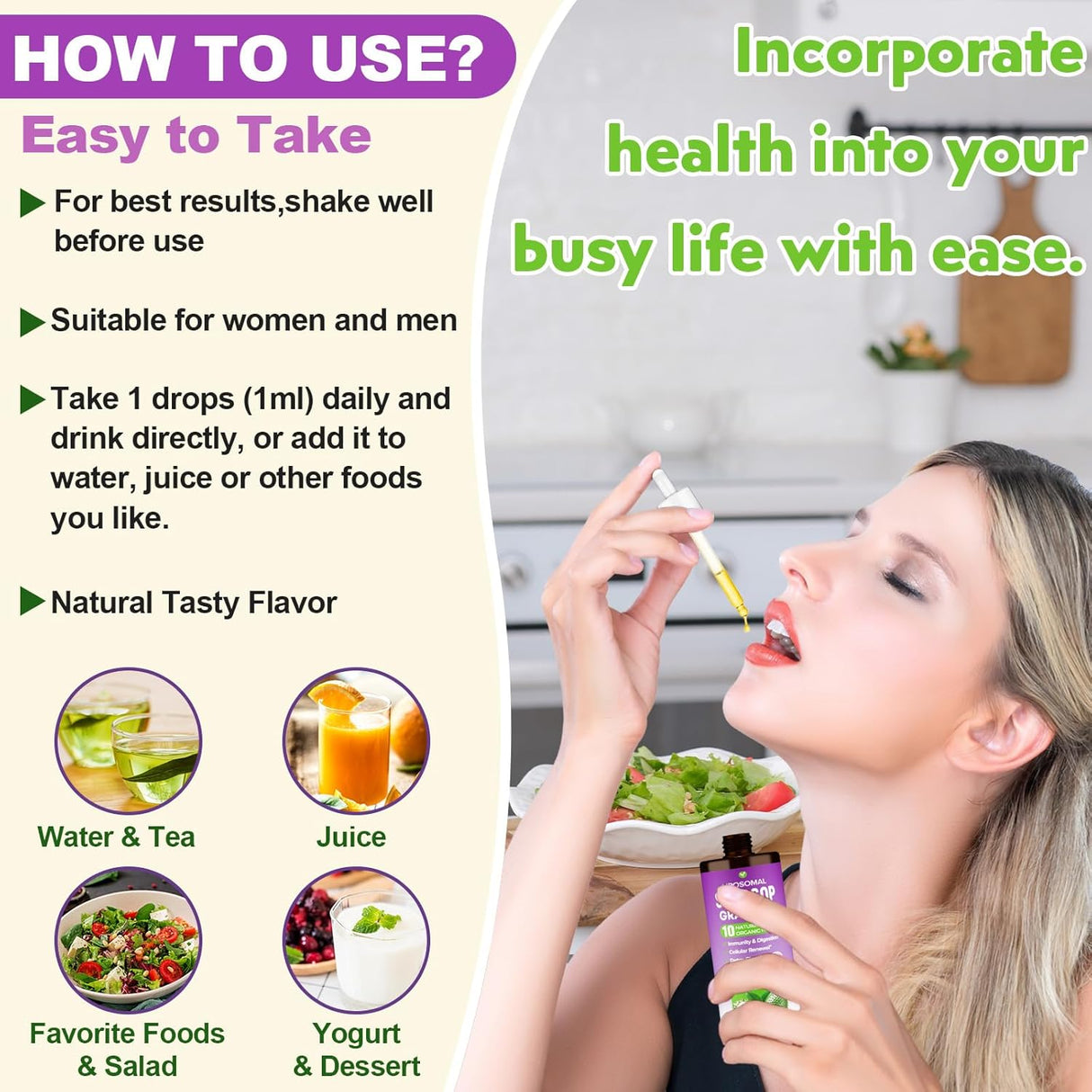 Soursop Bitters Líquido, Multivitamínico Liposomal, 80ml