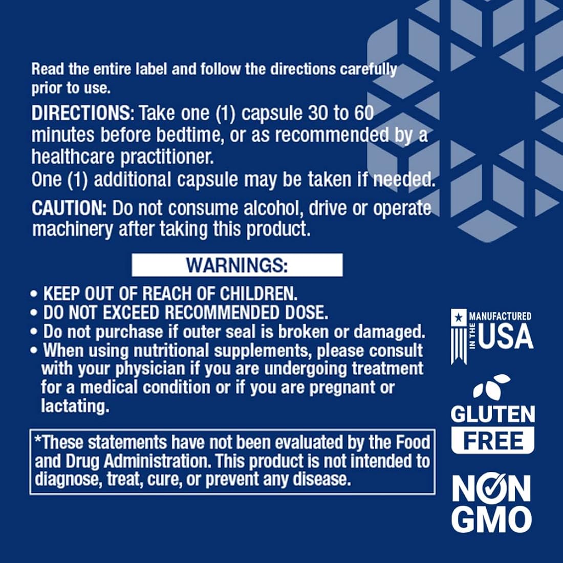 Suplemento natural para dormir sin melatonina Life Extension