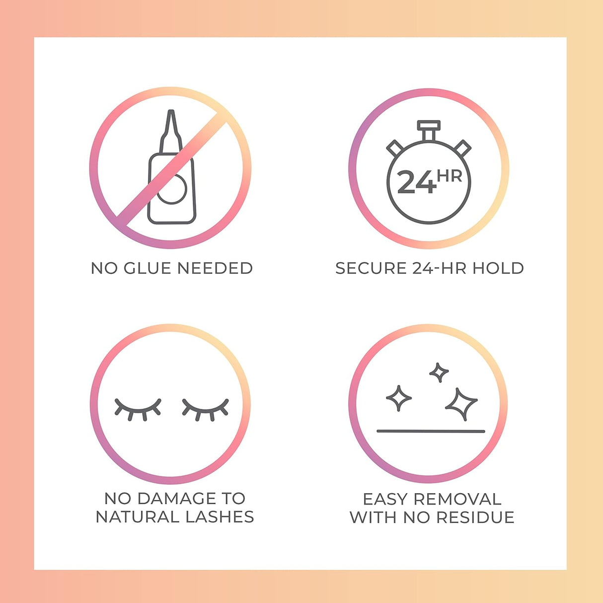 Pestañas Postizas KISS imPRESS, 20 Clusters, 12 mm, Reutilizables