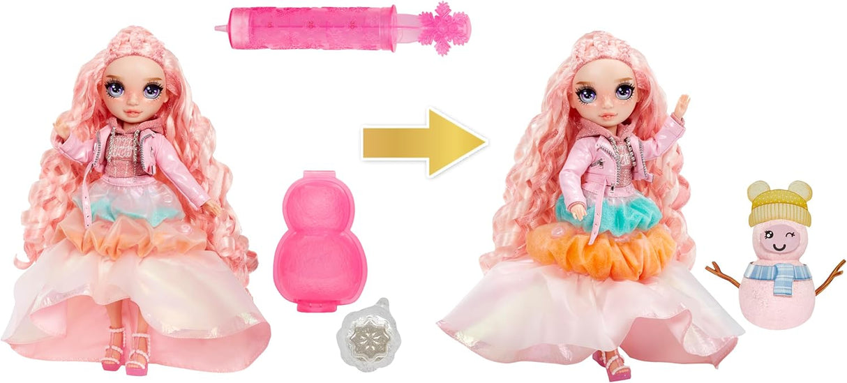 Muñeca de Moda Bella, Rainbow High, Nieve mágica, 11”