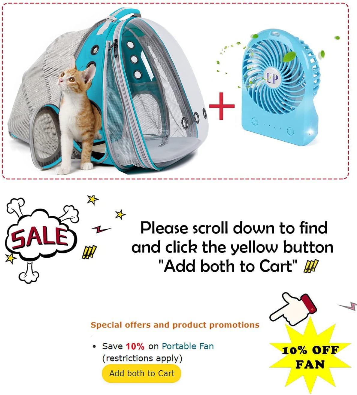 Mochila Transportadora Expandible para Gatos y Perritos 20 lbs