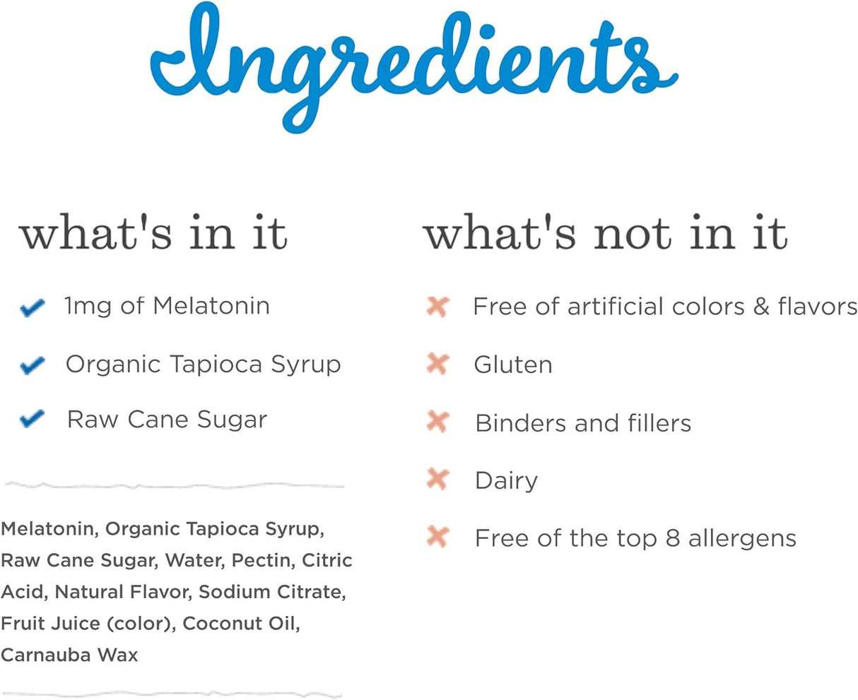 Gominolas proceso natural del sueño del niño Bliss 60 unid