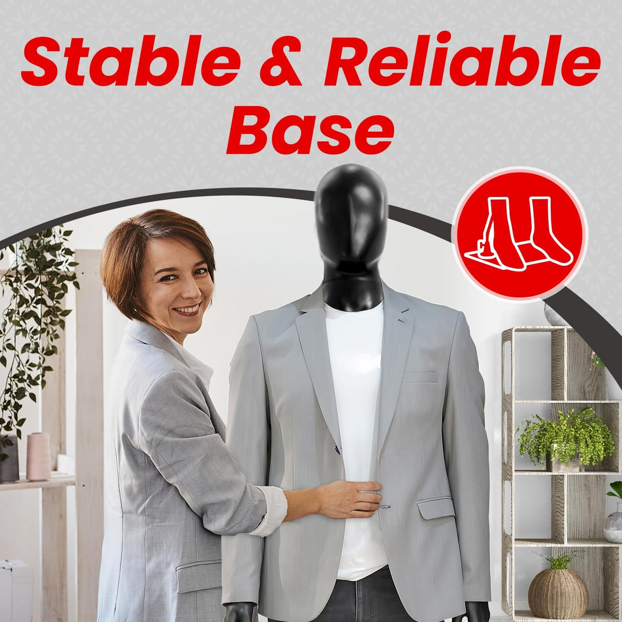 Maniquí Masculino Premium, Construcción Duradera y Versátil