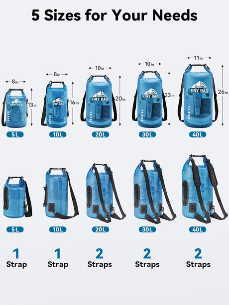 bolso ligero con funda para teléfono sumergible