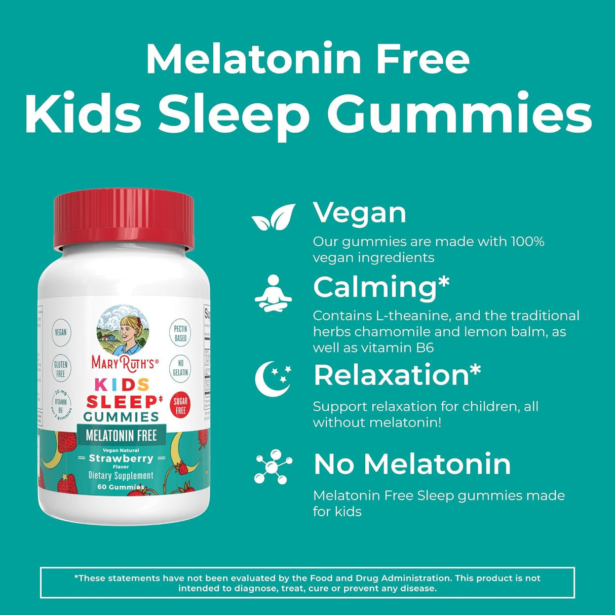 MaryRuth Organics Gomitas de apoyo para dormir para niños