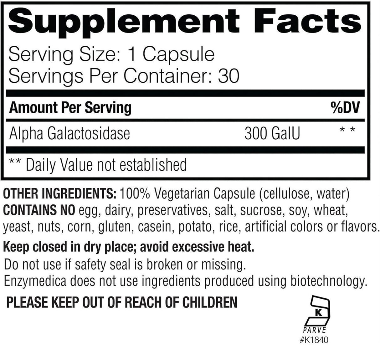 Suplemento enzimas digestivas de acción rápida para gases 30