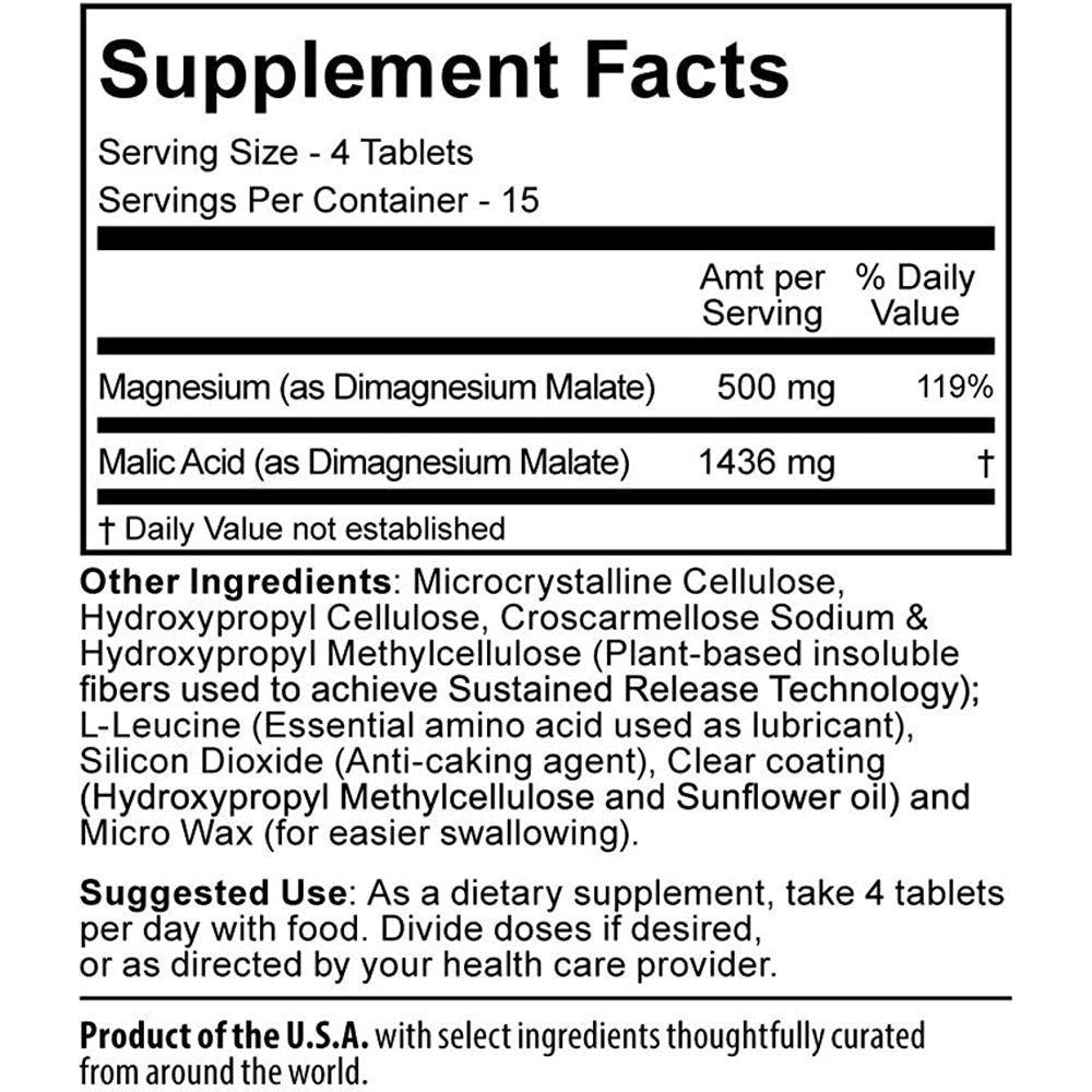 Suplementos Alimenticios de magnesio 60 unidades