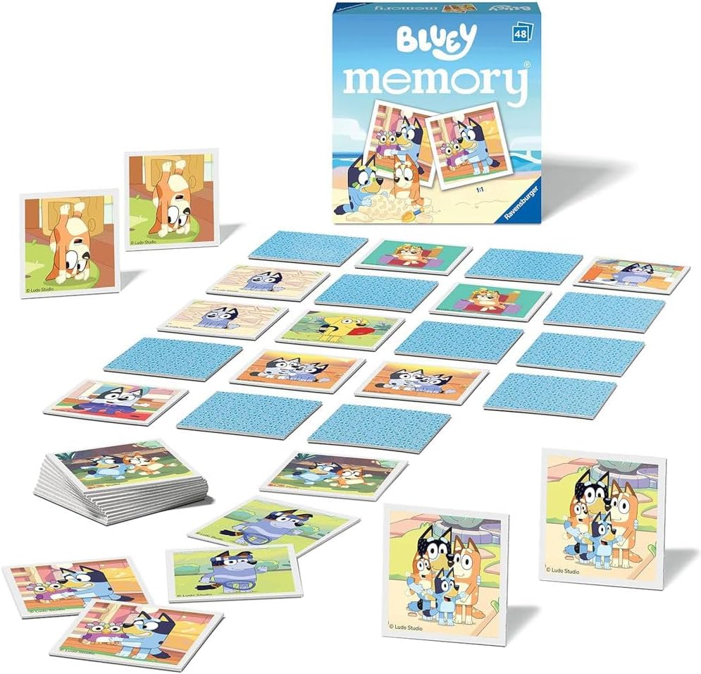 Juego de Memoria Bluey de Ravensburger para Niños 3+ Años