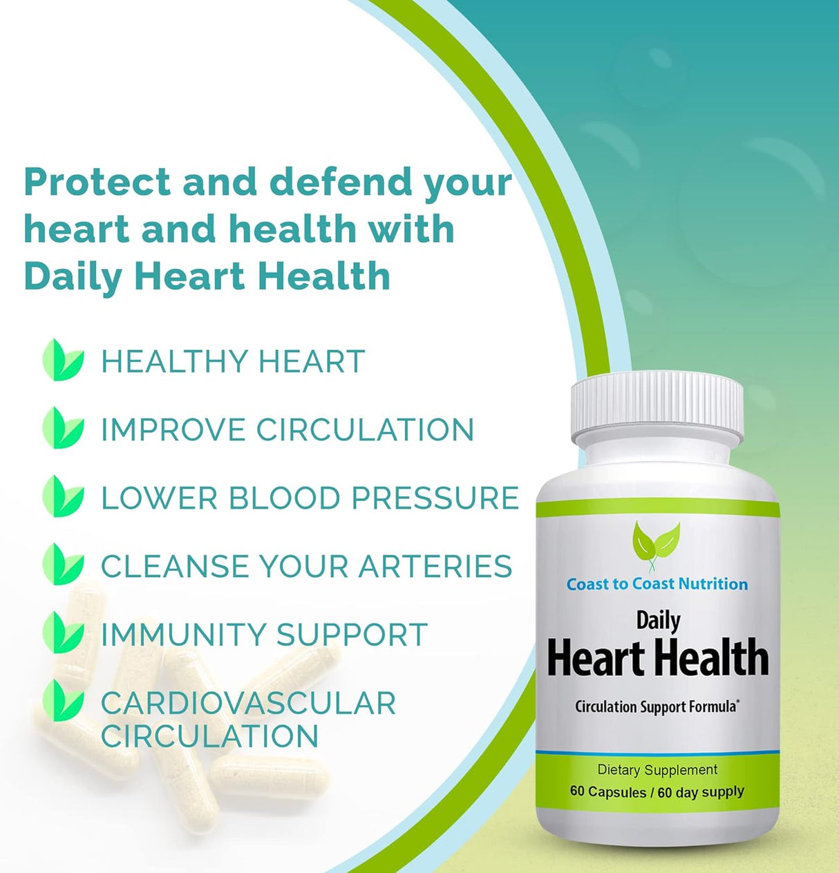 Suplementos Alimenticios Vitamina D3 para la salud cardíaca