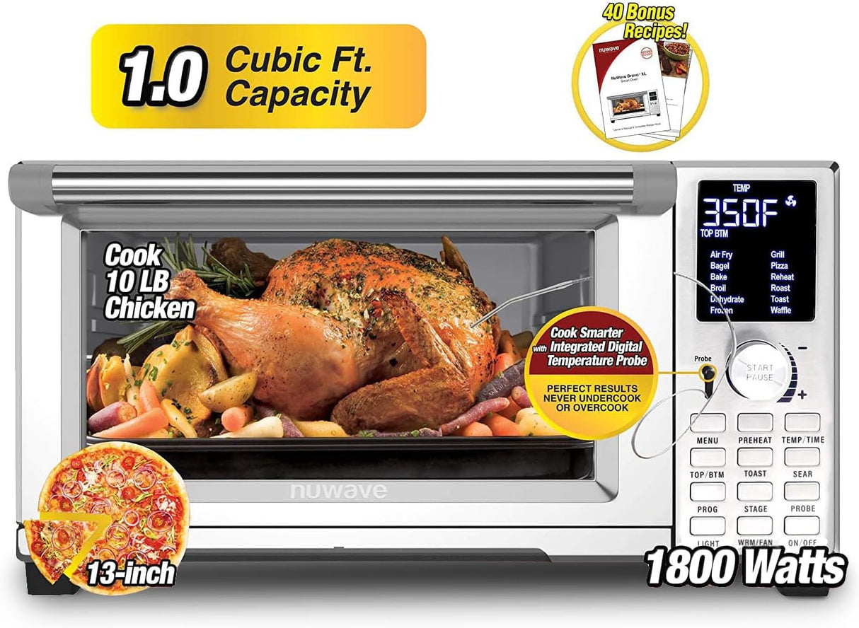Nuwave Bravo - Horno inteligente con freidora de aire