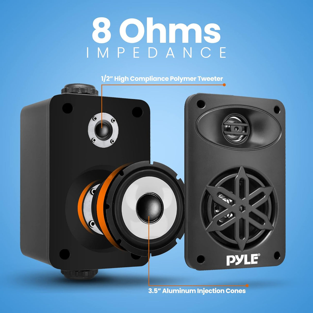 Parlantes o altavoces Bluetooth PYLE-HOME PDWRBT36BK