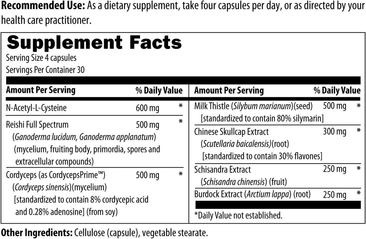 Designs for Health Cápsula de apoyo hepático desintoxicación