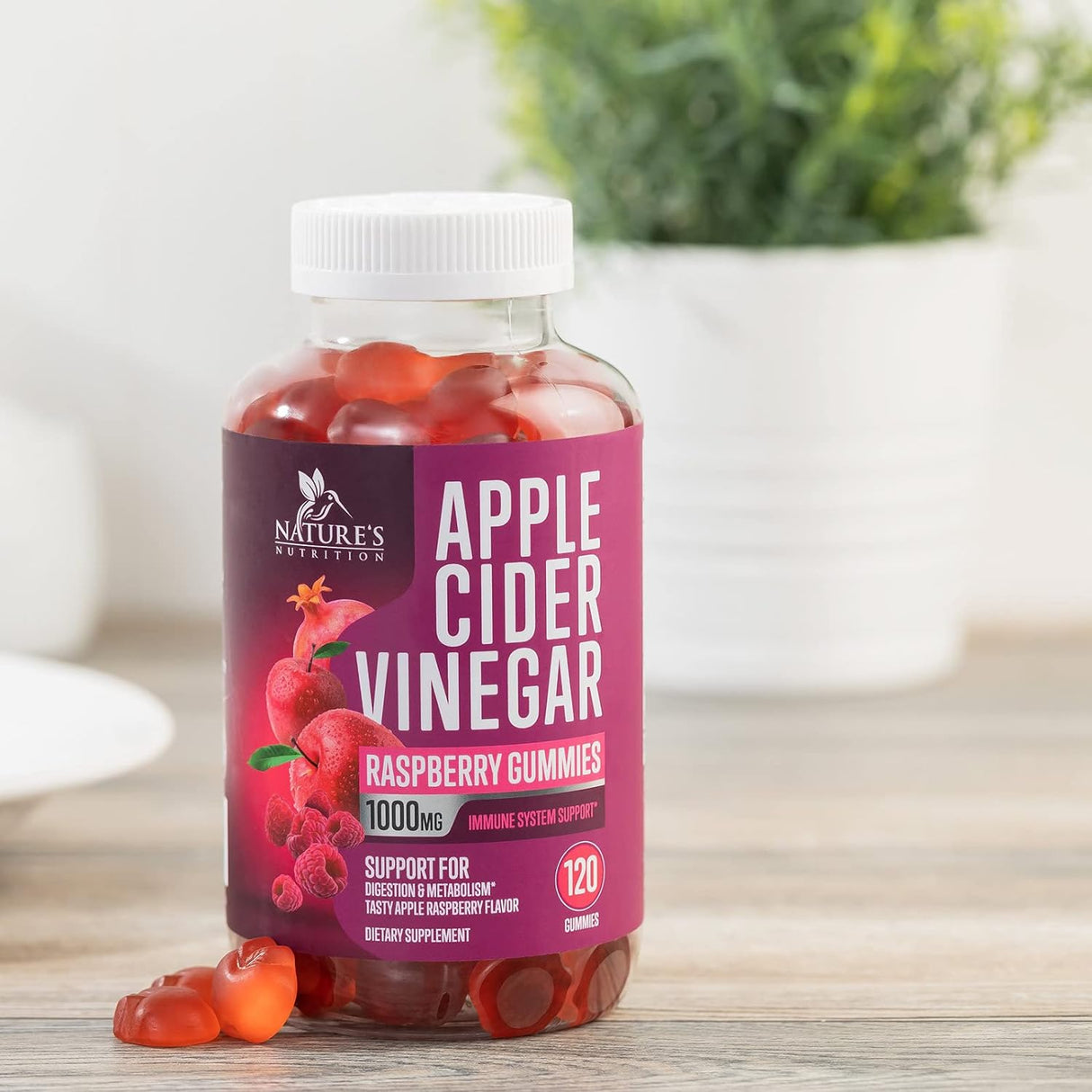 Suplemento Vitaminas en gomitas vinagre de sidra de manzana