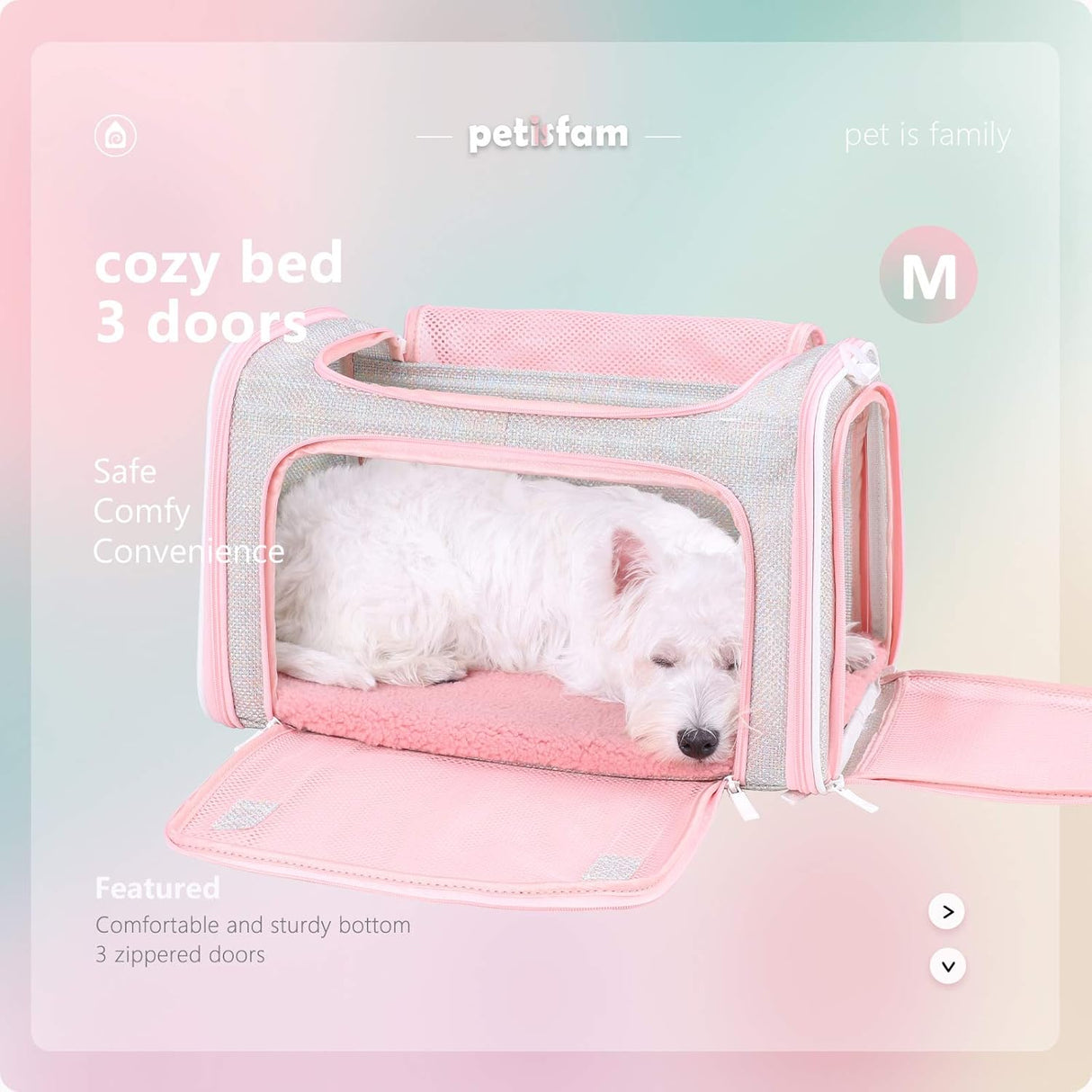 Transportín suave y lindo para mascotas - petisfam, Mediano