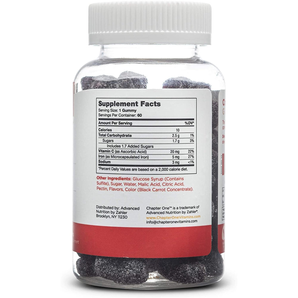 Suplemento Gomitas de hierro con vitamina C Kosher 60 und