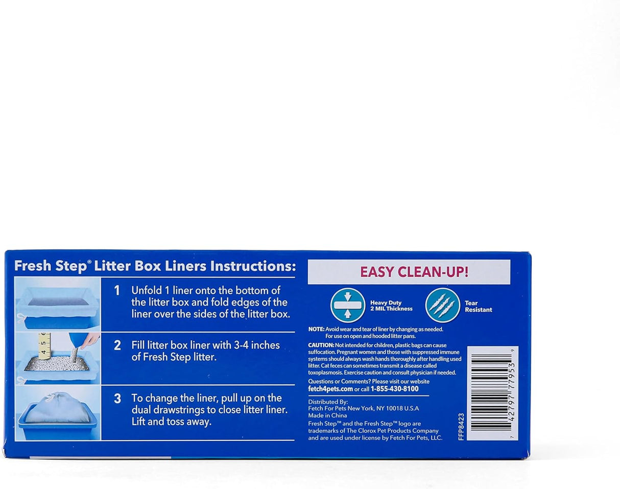 Forros de caja de arena Fresh Step, tamaño grande, 7 unidades