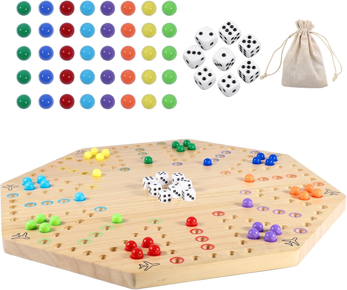 Juego de Mesa Wahoo, Original, 4-6 Jugadores, Aggravation