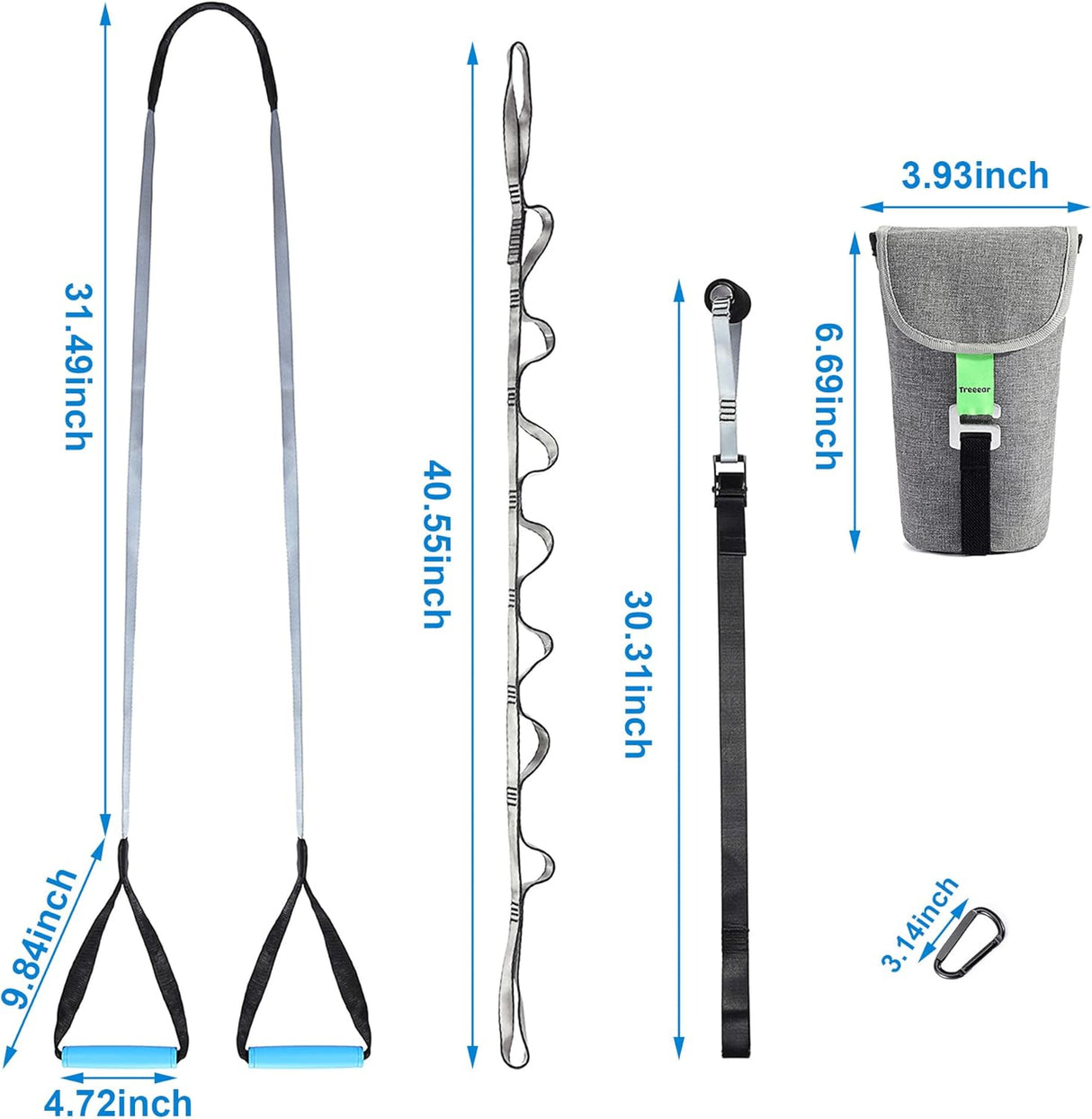 Bandas Elásticas de entrenamiento SERENELIFE SLGYMBAR100BL