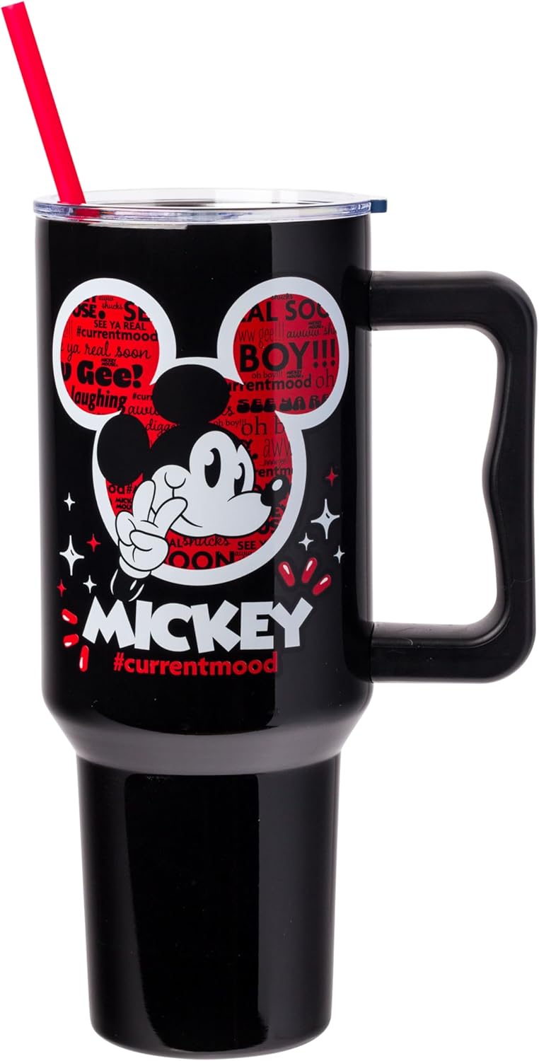 Vaso de Acero Inoxidable Silver Buffalo Mickey Mouse 40 oz