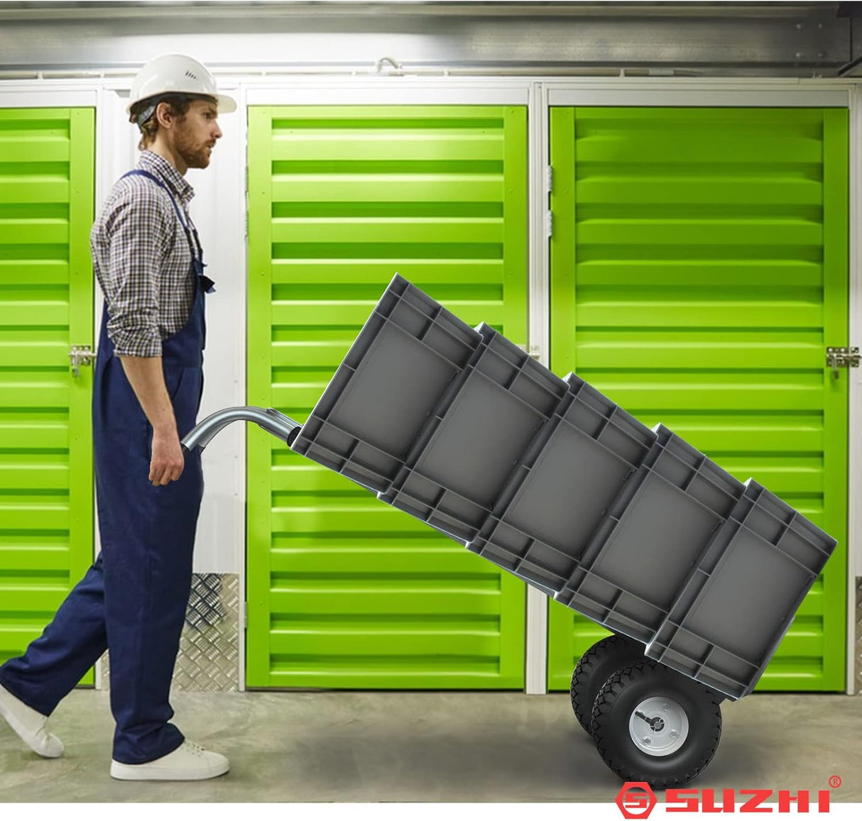 Carretilla de Mano Alumínio, 600lb, con 2 Correas, IM nueva