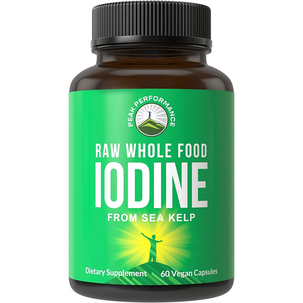 Suplementos Yodo de alimentos integrales crudos de algas