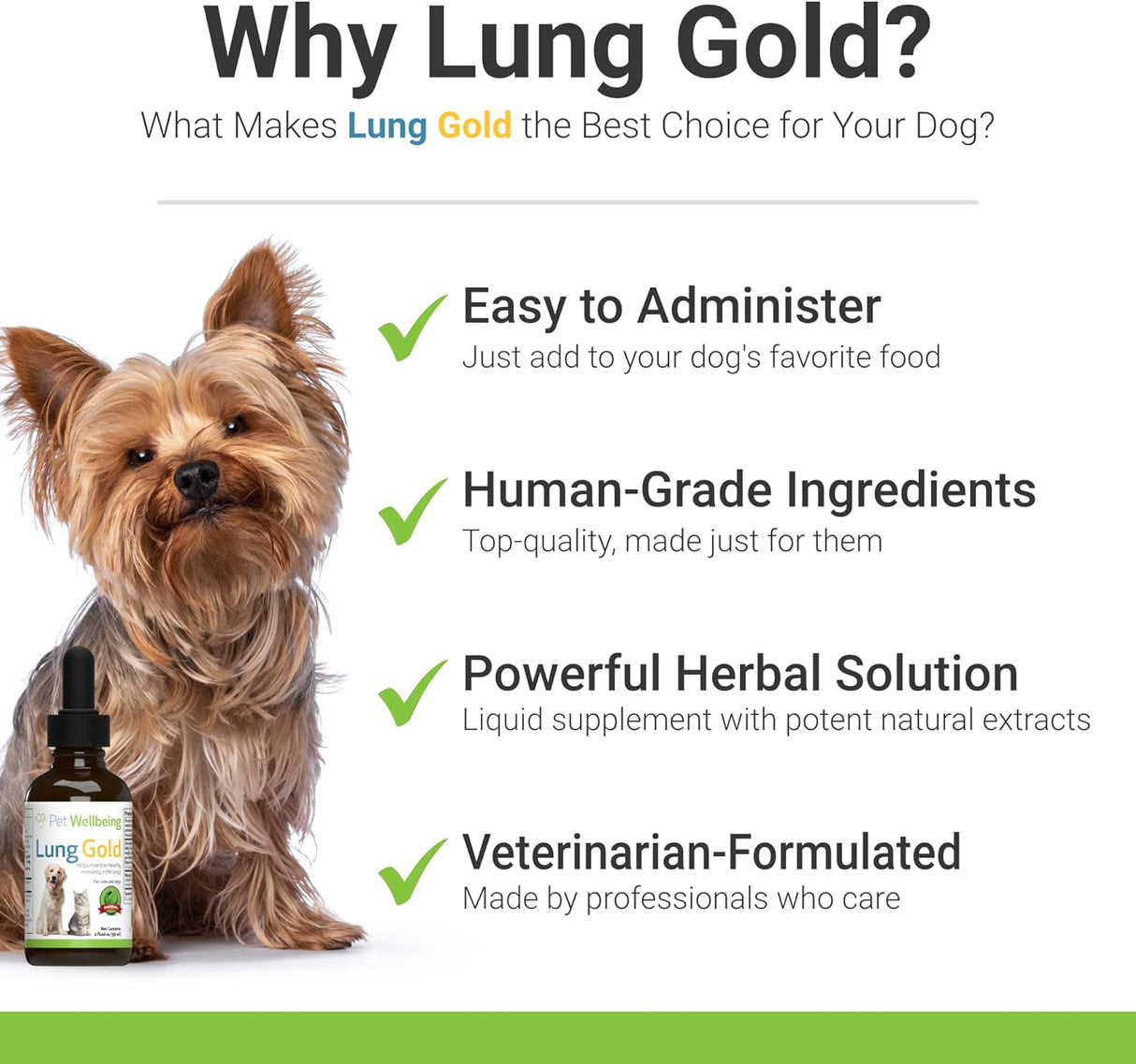 Vitaminas Soporte de respiración natural para caninos