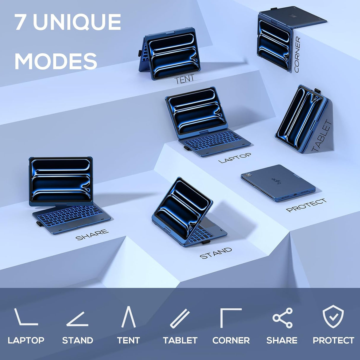 Funda Teclado Typecase para iPad Pro 11 M4, Retroiluminada