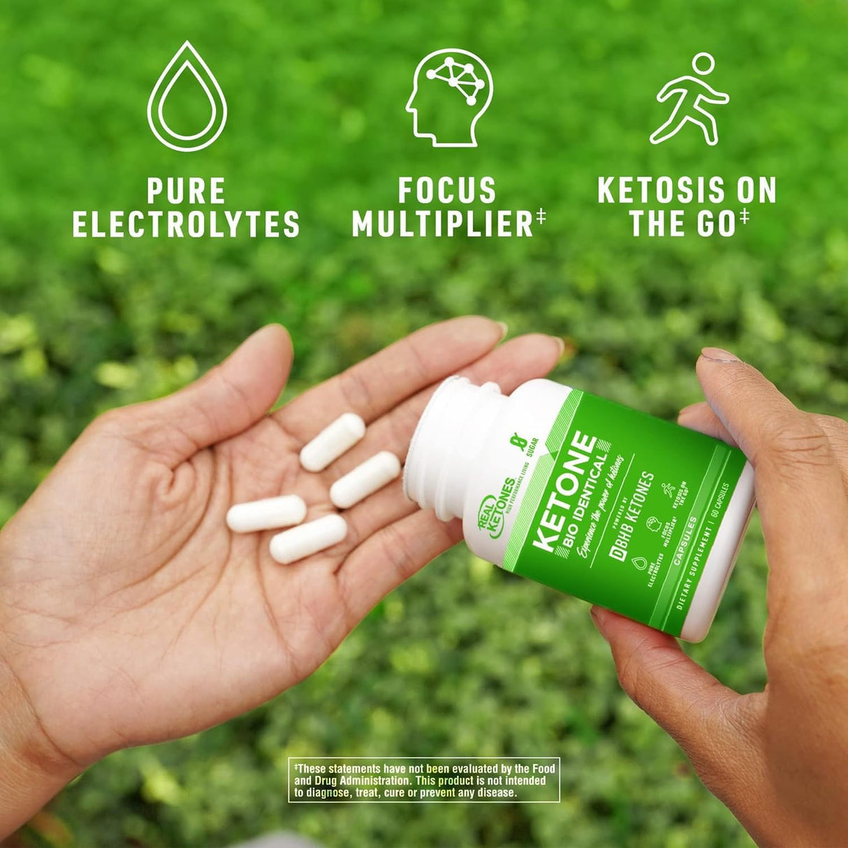 Píldoras de BHB Exógeno Real Ketones - Energía y Ketosis