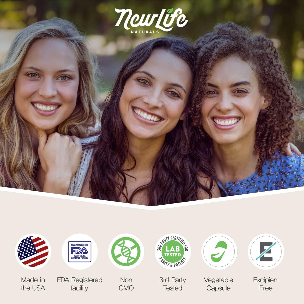 Suplemento para mujeres y hombres NewLife Naturals