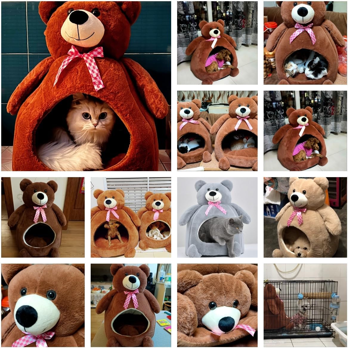 Casa para Gatos y Perros, Refugio Suave y Cálido, 2023