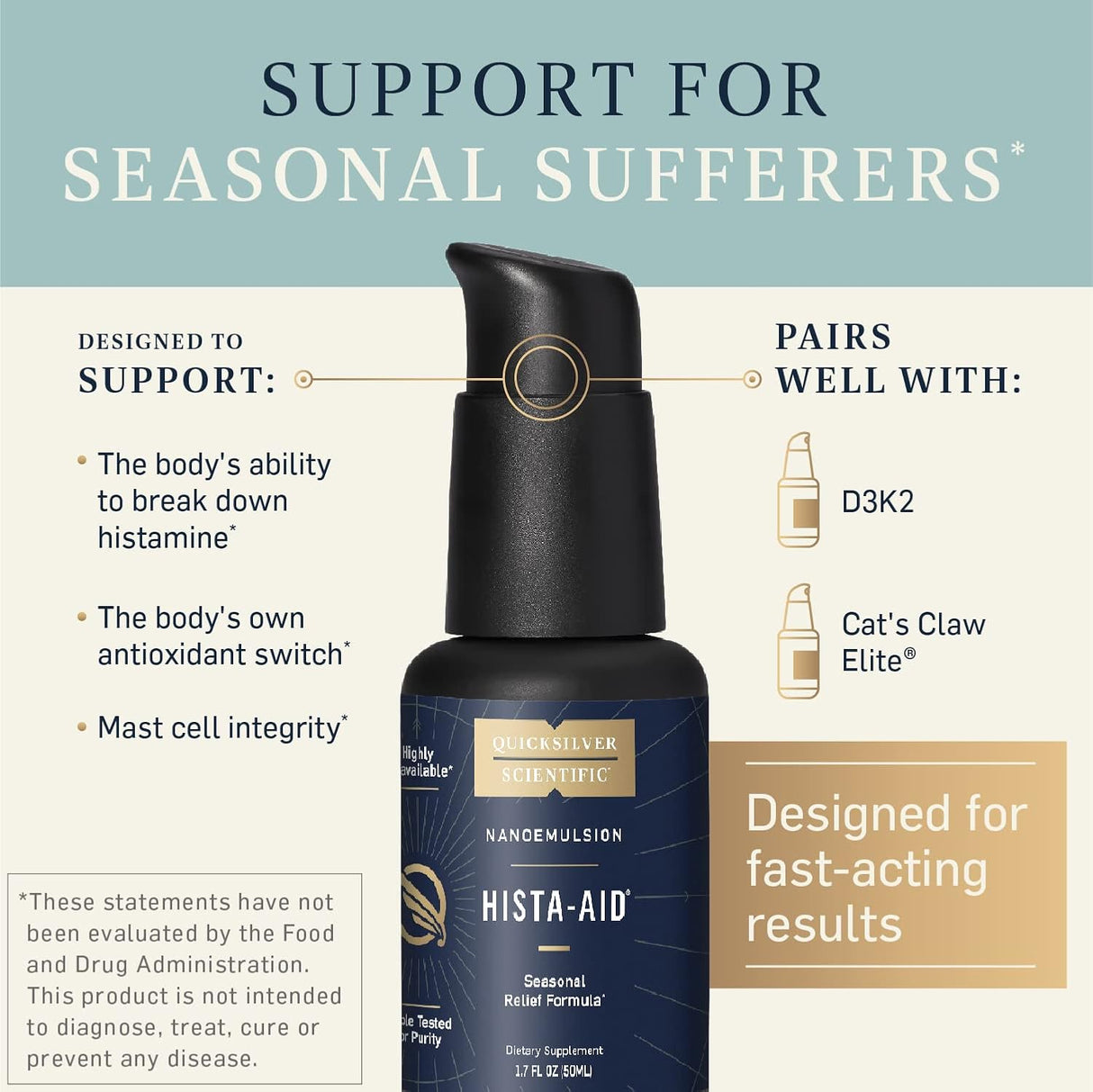 Suplemento Hista-Aid - Vitamina C liposomal quercetina 50 ml