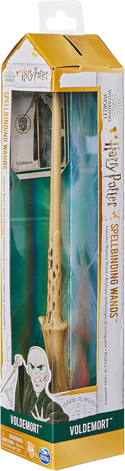 Wizarding World Harry Potter - Varita hechizadora de 12 pulgadas con tarjeta de hechizos coleccionable, regalos de Halloween, juguetes para niños a partir de 6 años