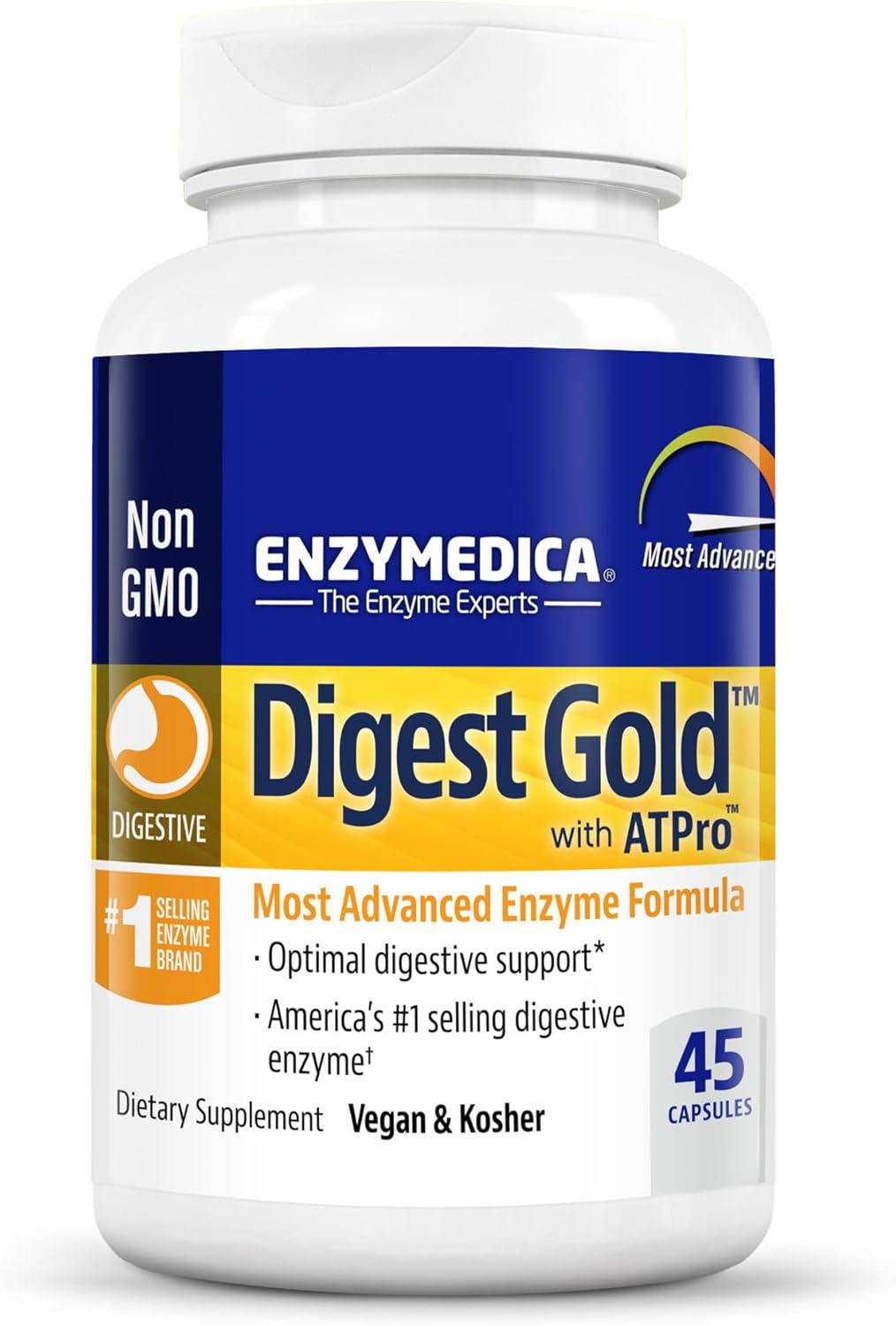 Enzymedica Digest Gold + ATPro Enzimas para salud digestiva