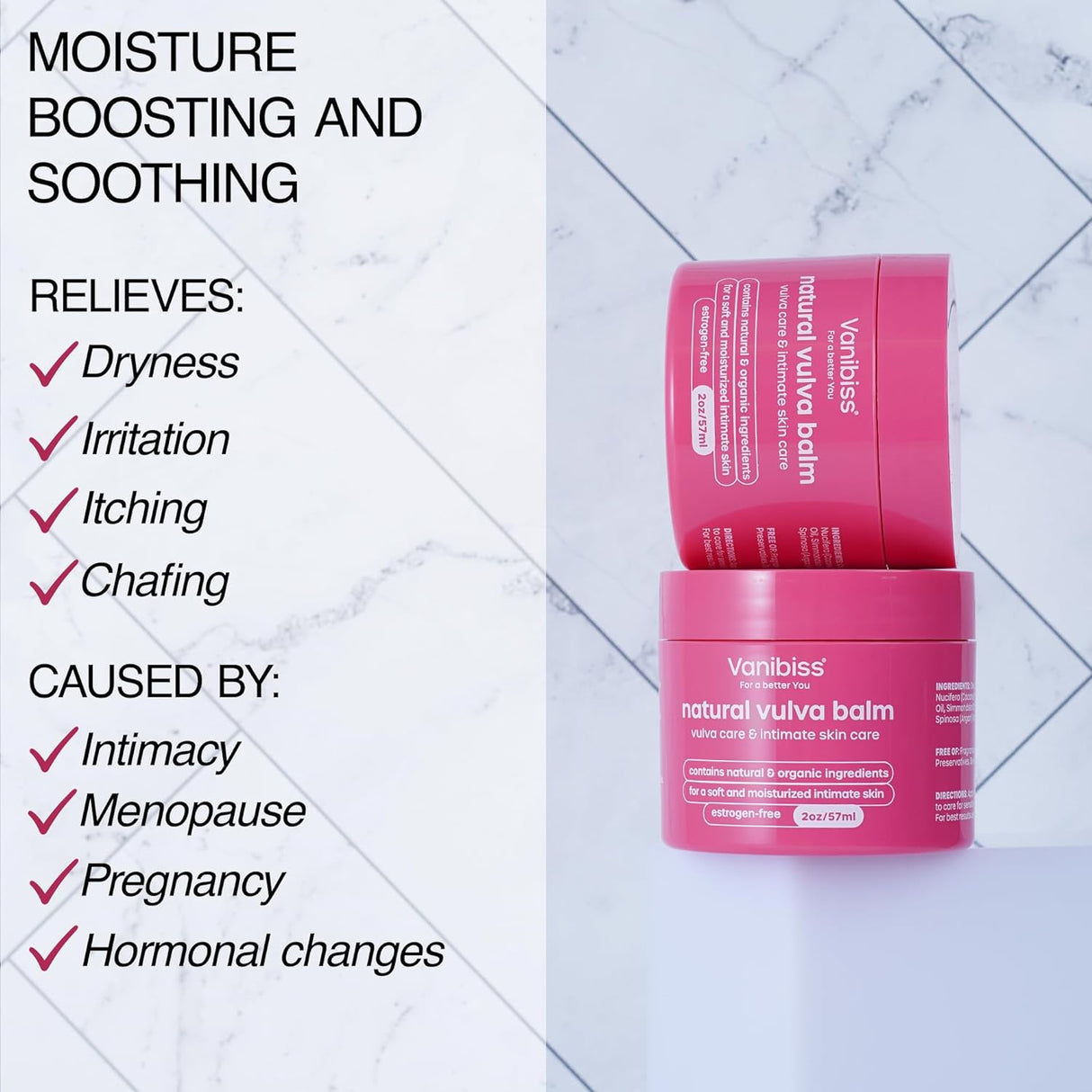 Vanibiss Natural Vulva Balm Crema Vulva y crema hidratante