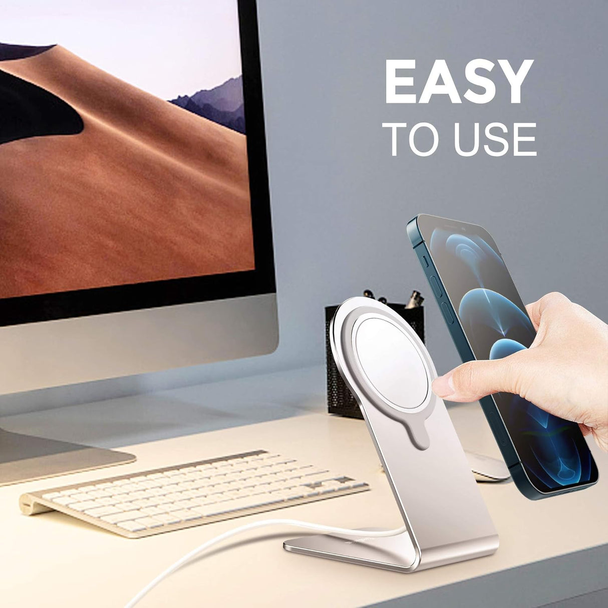 CreaDream Soporte para cargador MagSafe soporte de aluminio