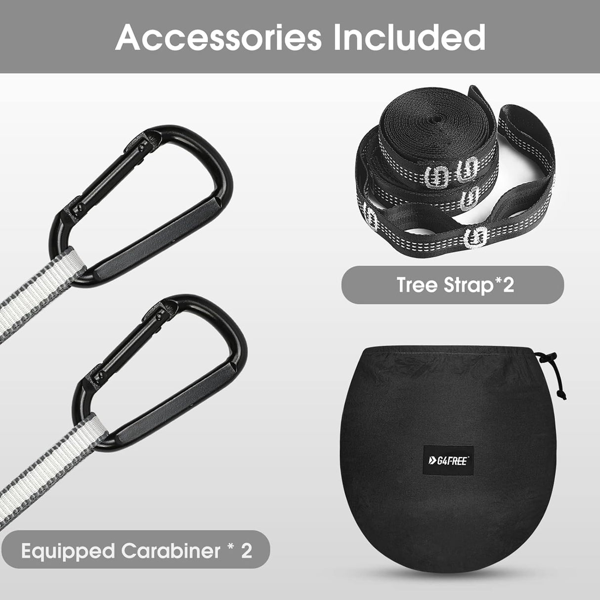 Hamaca G4Free con Mosquitera para 2 Personas, Ligera y Compacta