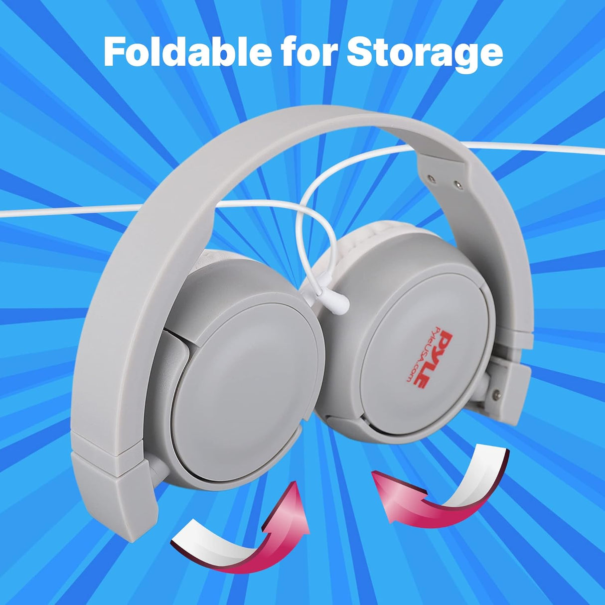 Auriculares cómodos y ligeros con cable para niños Pyle