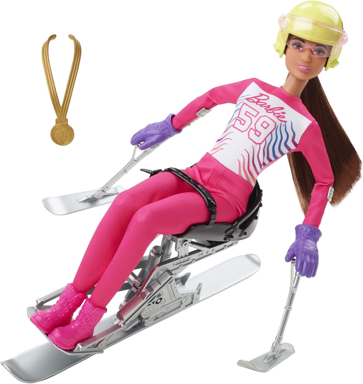 Barbie Carrera Muñeca y Accesorios para Esquí Alpino