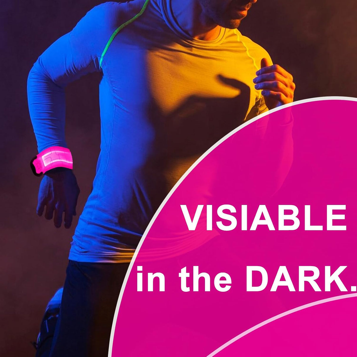 Brazalete LED Recargable USB para Correr y Ciclismo