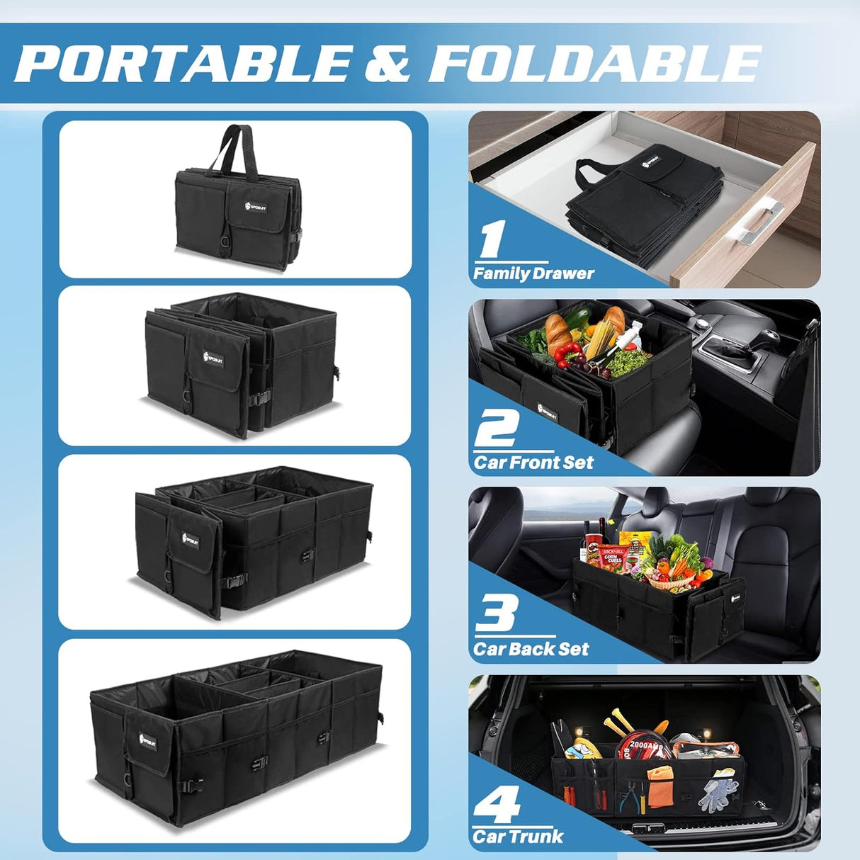 Organizador de Maletero Sposuit con Cooler Aislado 98L