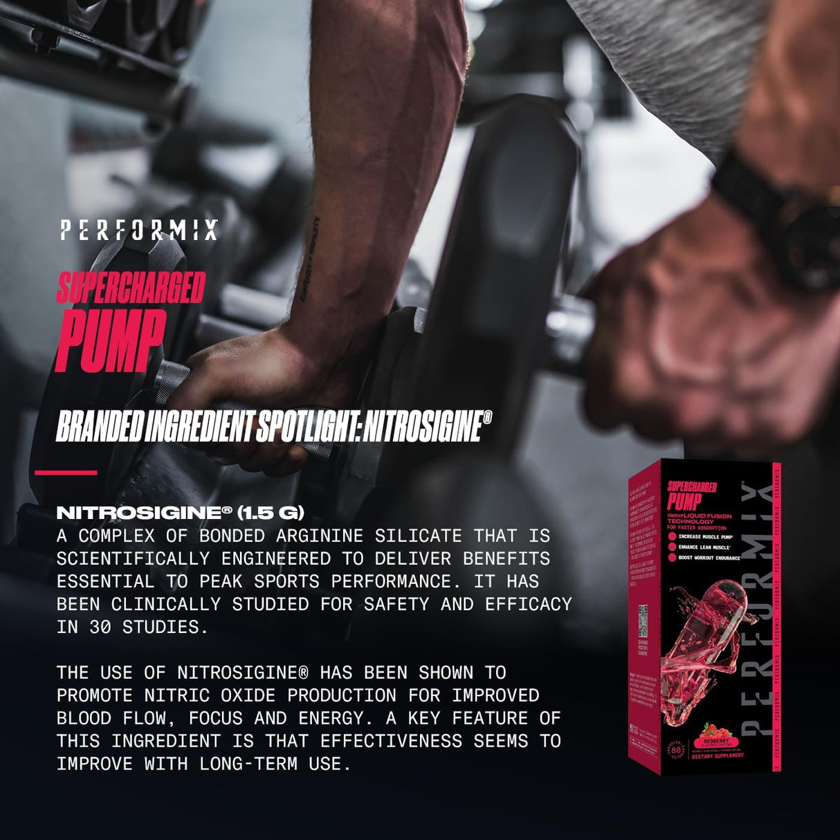Supercharged Pump - Nitrosigine® y Betaína preentrenamiento