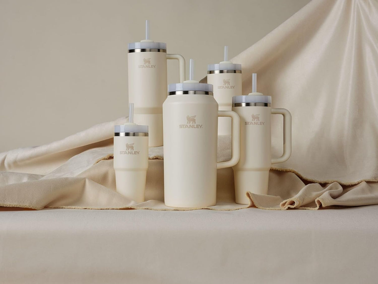 Stanley Quencher H2.0 FlowState - Vaso de acero inoxidable con tapa y popote para agua, té helado o café