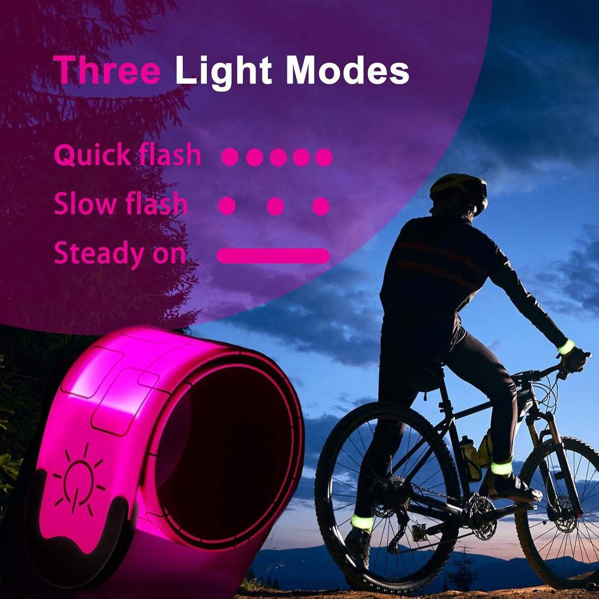 Brazalete LED Recargable USB para Correr y Ciclismo