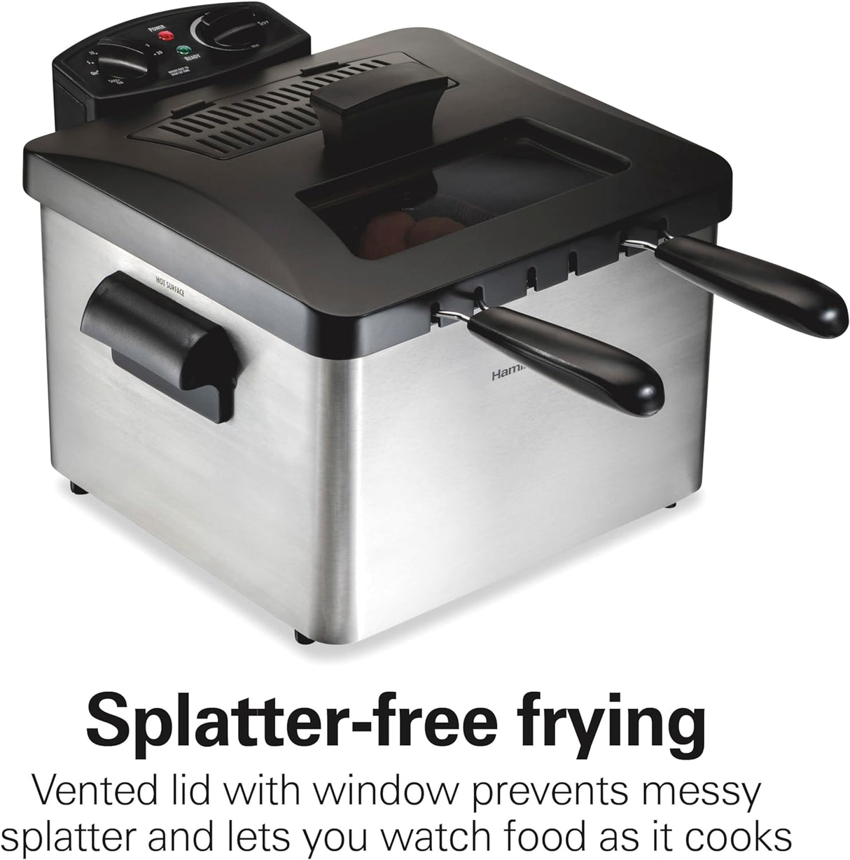 Freidora con 2 cestas para freír Hamilton Beach 35036