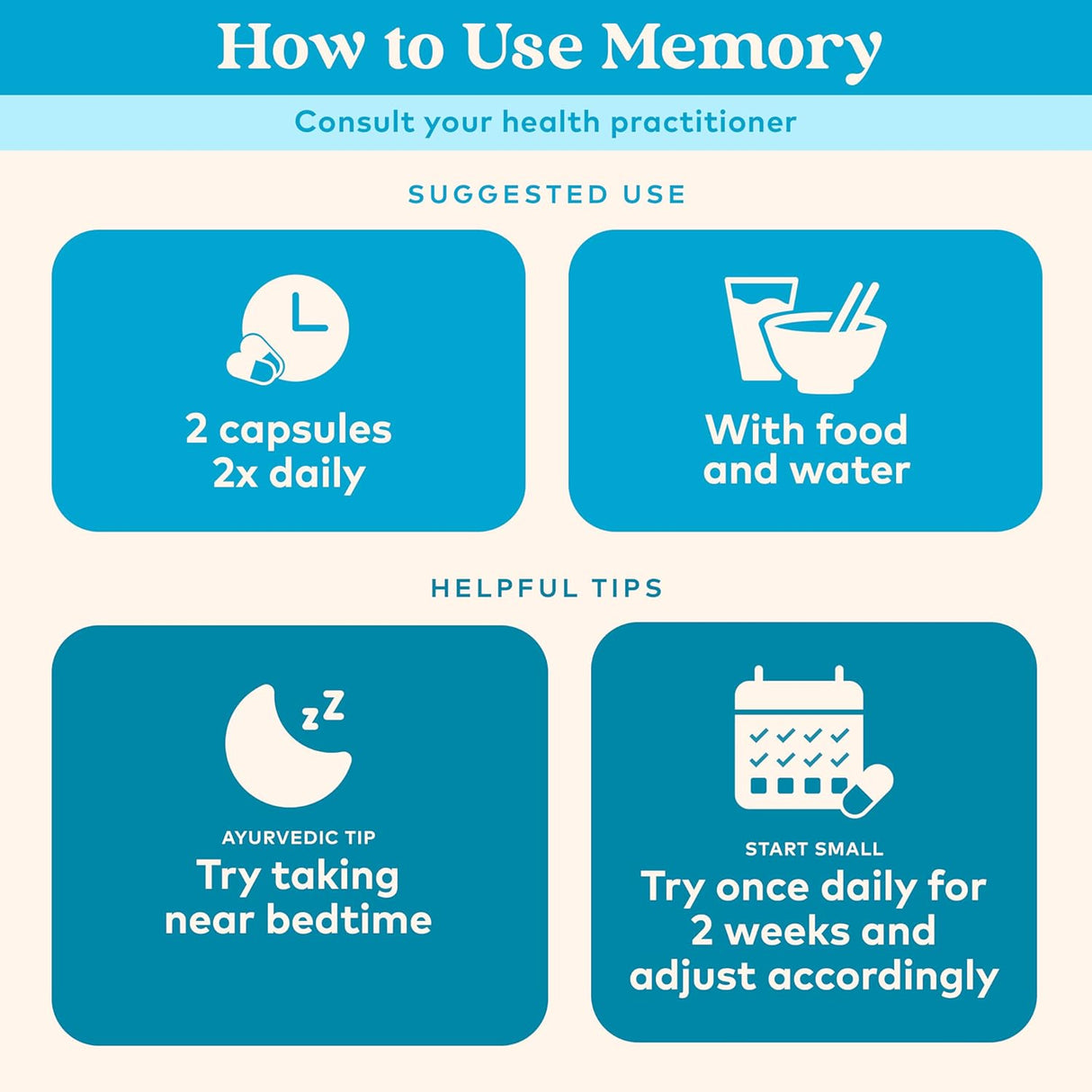 Suplemento de Hierbas para la Memoria: Claro Mental, Vegano