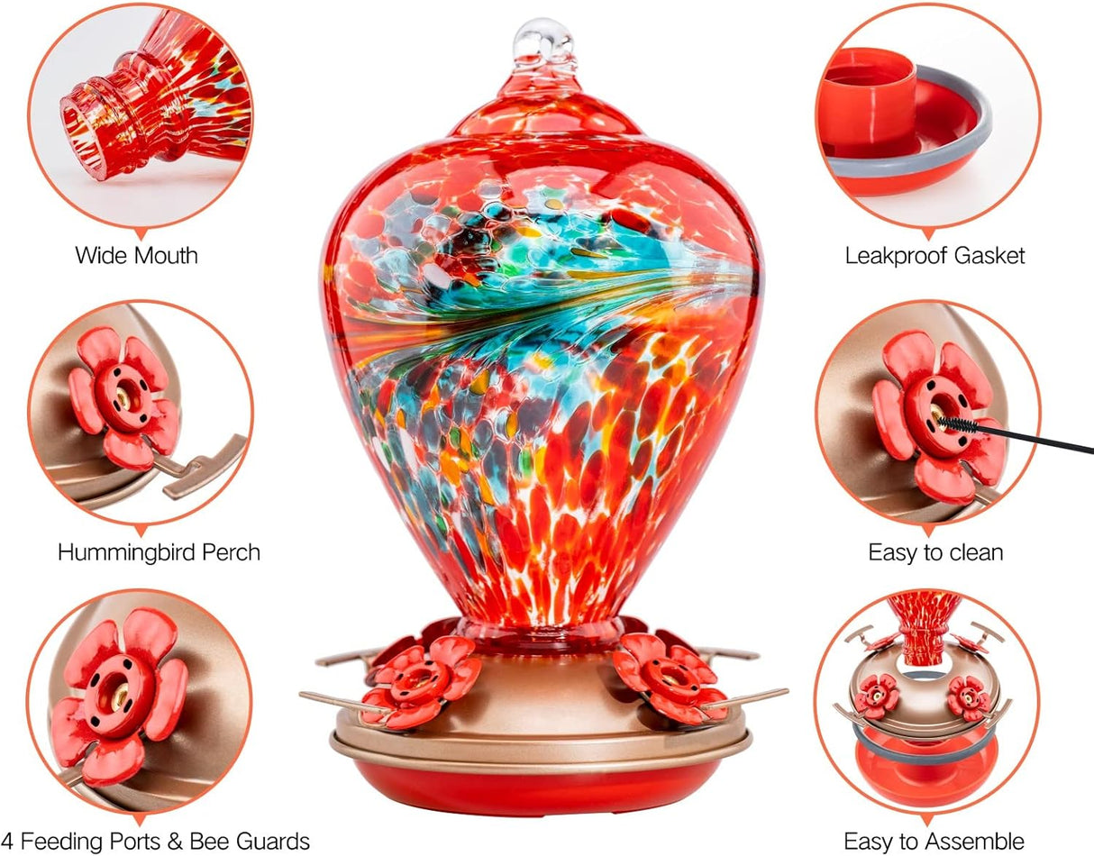 Muse Garden Comederos de colibrí para colgar al aire libre.