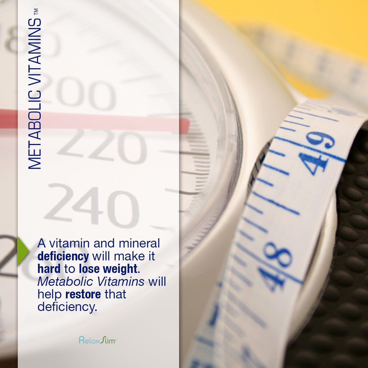 Vitaminas metabólicas pérdida de peso y minerales
