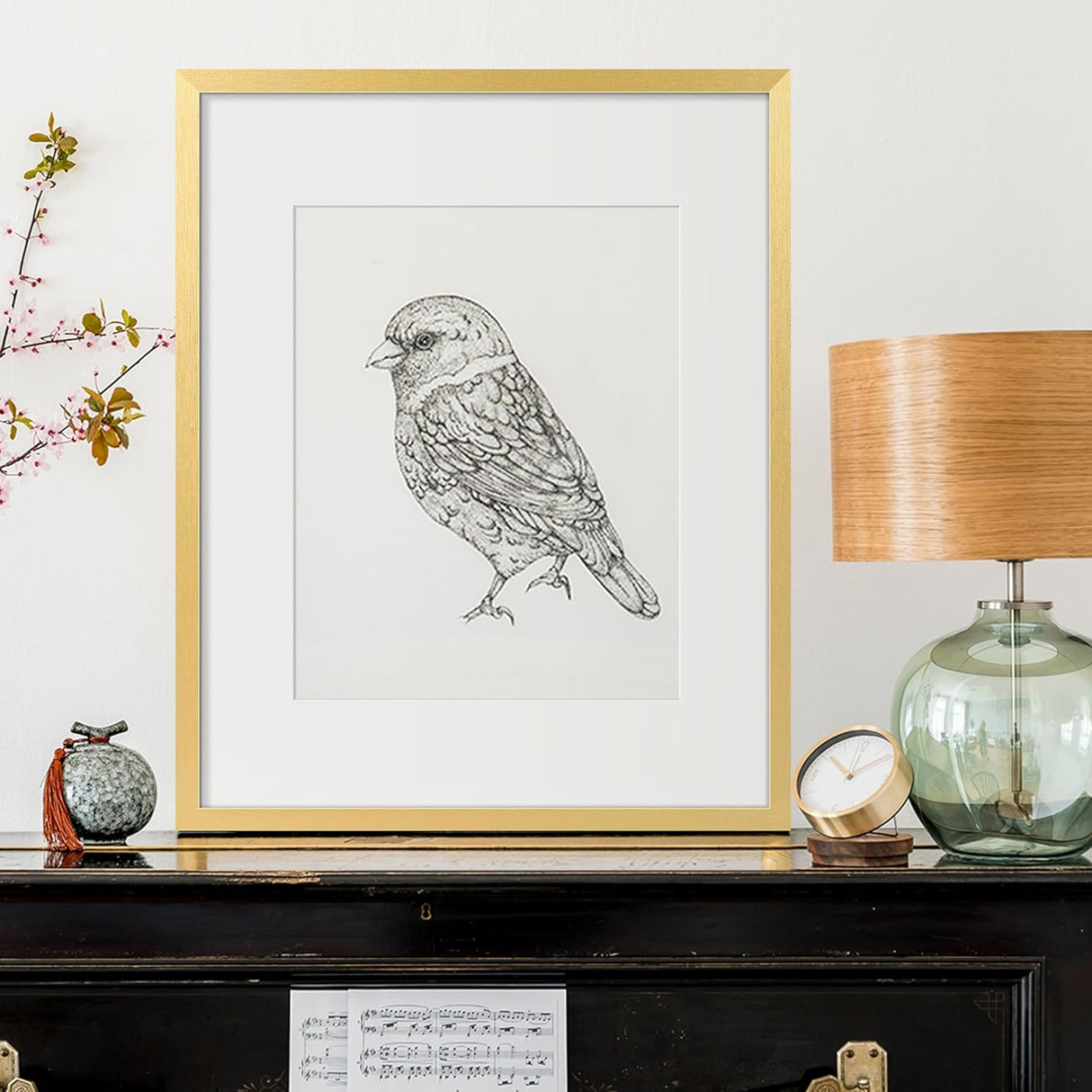 Marco de foto 16x20, admite 11x14 con passepartout o sin passepartout